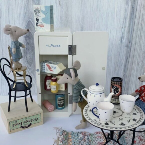 Maileg Other - Maileg Wooden Doll Refrigerator